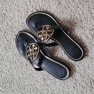 Tory Burch Miller Metal Logo Sandal